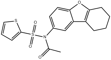 N-acetyl-N-(6,7,8,9-tetrahydrodibenzo[b,d]furan-2-yl)-2-thiophenesulfonamide Structure