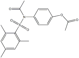 4-[acetyl(mesitylsulfonyl)amino]phenyl acetate Structure