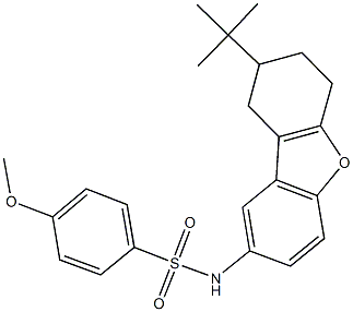 N-(8-tert-butyl-6,7,8,9-tetrahydrodibenzo[b,d]furan-2-yl)-4-methoxybenzenesulfonamide Structure