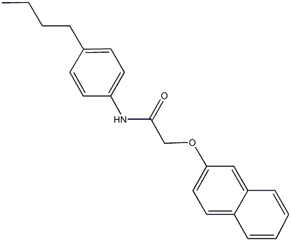 N-(4-butylphenyl)-2-(2-naphthyloxy)acetamide 구조식 이미지