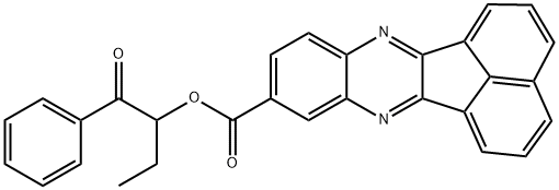 1-benzoylpropyl acenaphtho[1,2-b]quinoxaline-9-carboxylate 구조식 이미지