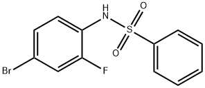 N-(4-bromo-2-fluorophenyl)benzenesulfonamide Structure