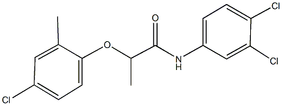 2-(4-chloro-2-methylphenoxy)-N-(3,4-dichlorophenyl)propanamide 구조식 이미지