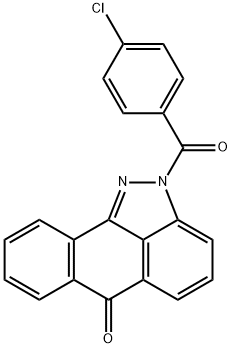 2-(4-chlorobenzoyl)dibenzo[cd,g]indazol-6(2H)-one Structure