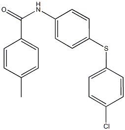 N-{4-[(4-chlorophenyl)sulfanyl]phenyl}-4-methylbenzamide Structure