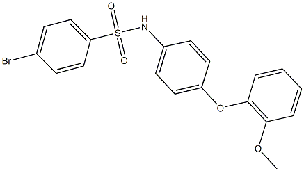 4-bromo-N-[4-(2-methoxyphenoxy)phenyl]benzenesulfonamide Structure