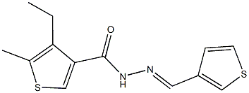 4-ethyl-5-methyl-N'-(3-thienylmethylene)-3-thiophenecarbohydrazide Structure