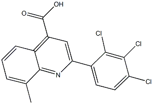 8-methyl-2-(2,3,4-trichlorophenyl)-4-quinolinecarboxylic acid Structure
