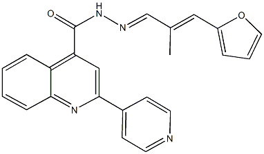 N'-[3-(2-furyl)-2-methyl-2-propenylidene]-2-(4-pyridinyl)-4-quinolinecarbohydrazide Structure