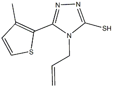 4-allyl-5-(3-methyl-2-thienyl)-4H-1,2,4-triazol-3-yl hydrosulfide Structure