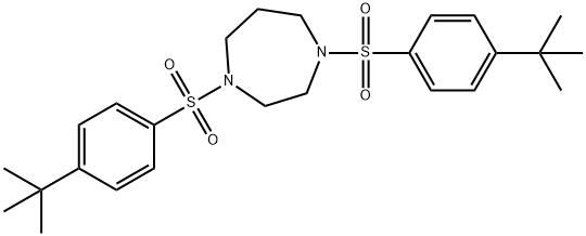1,4-bis[(4-tert-butylphenyl)sulfonyl]-1,4-diazepane Structure