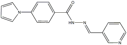 N'-(3-pyridinylmethylene)-4-(1H-pyrrol-1-yl)benzohydrazide 구조식 이미지