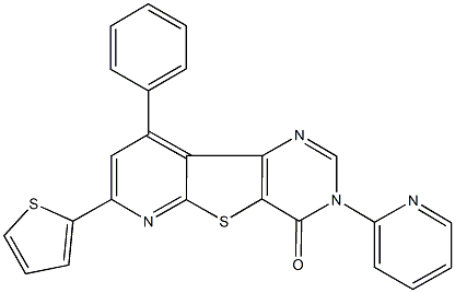 9-phenyl-3-(2-pyridinyl)-7-(2-thienyl)pyrido[3',2':4,5]thieno[3,2-d]pyrimidin-4(3H)-one Structure