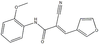 2-cyano-3-(3-furyl)-N-(2-methoxyphenyl)acrylamide Structure