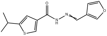 N'-(3-furylmethylene)-5-isopropyl-3-thiophenecarbohydrazide Structure