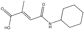 4-(cyclohexylamino)-2-methyl-4-oxo-2-butenoicacid Structure