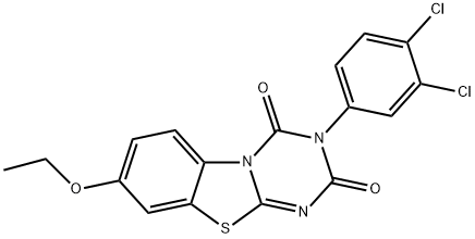 3-(3,4-dichlorophenyl)-8-ethoxy-2H-[1,3,5]triazino[2,1-b][1,3]benzothiazole-2,4(3H)-dione Structure