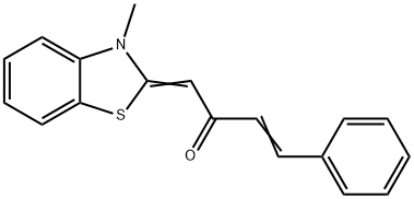 1-(3-methyl-1,3-benzothiazol-2(3H)-ylidene)-4-phenyl-3-buten-2-one 구조식 이미지
