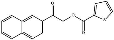 2-(2-naphthyl)-2-oxoethyl 2-thiophenecarboxylate 구조식 이미지
