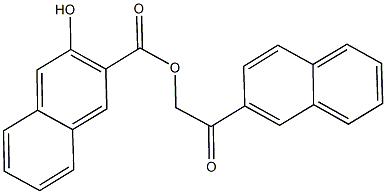 2-(2-naphthyl)-2-oxoethyl 3-hydroxy-2-naphthoate 구조식 이미지