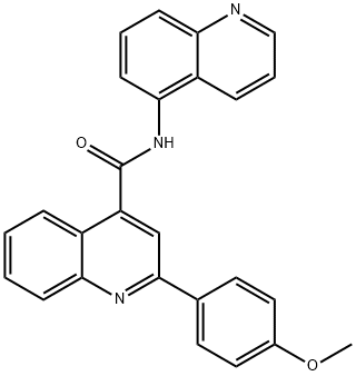 2-(4-methoxyphenyl)-N-(5-quinolinyl)-4-quinolinecarboxamide 구조식 이미지