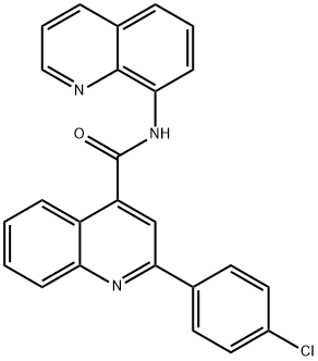 2-(4-chlorophenyl)-N-(8-quinolinyl)-4-quinolinecarboxamide Structure