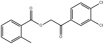 2-(3,4-dichlorophenyl)-2-oxoethyl 2-methylbenzoate Structure