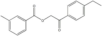 2-(4-ethylphenyl)-2-oxoethyl 3-methylbenzoate 구조식 이미지