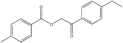 2-(4-ethylphenyl)-2-oxoethyl 4-methylbenzoate Structure