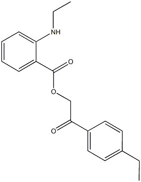 2-(4-ethylphenyl)-2-oxoethyl 2-(ethylamino)benzoate Structure