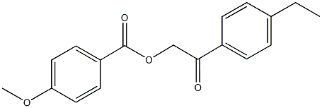 2-(4-ethylphenyl)-2-oxoethyl 4-methoxybenzoate Structure