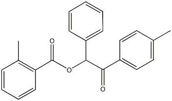 2-(4-methylphenyl)-2-oxo-1-phenylethyl 2-methylbenzoate 구조식 이미지