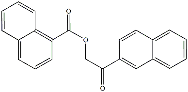 2-(2-naphthyl)-2-oxoethyl 1-naphthoate Structure