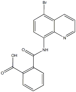 2-{[(5-bromo-8-quinolinyl)amino]carbonyl}benzoic acid Structure