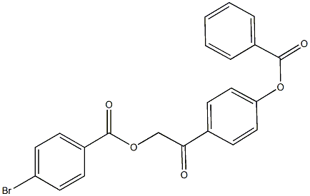 2-[4-(benzoyloxy)phenyl]-2-oxoethyl 4-bromobenzoate Structure