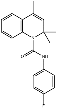 N-(4-fluorophenyl)-2,2,4-trimethyl-1(2H)-quinolinecarboxamide Structure
