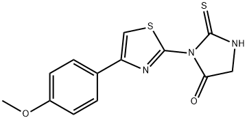 3-[4-(4-methoxyphenyl)-1,3-thiazol-2-yl]-2-thioxoimidazolidin-4-one 구조식 이미지