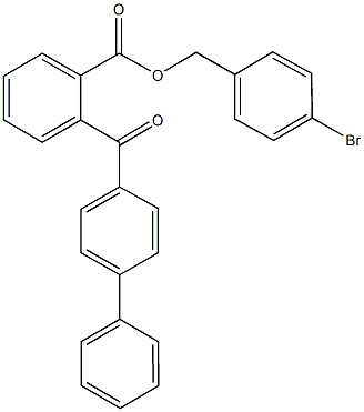 4-bromobenzyl 2-([1,1'-biphenyl]-4-ylcarbonyl)benzoate Structure