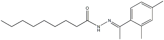 N'-[1-(2,4-dimethylphenyl)ethylidene]nonanohydrazide Structure