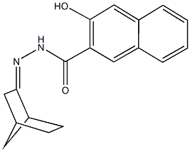 N'-bicyclo[2.2.1]hept-2-ylidene-3-hydroxy-2-naphthohydrazide Structure