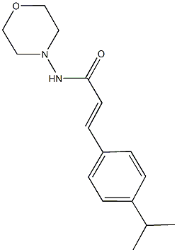 3-(4-isopropylphenyl)-N-(4-morpholinyl)acrylamide Structure