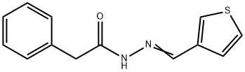 2-phenyl-N'-(3-thienylmethylene)acetohydrazide 구조식 이미지