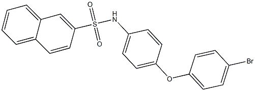 N-[4-(4-bromophenoxy)phenyl]-2-naphthalenesulfonamide 구조식 이미지