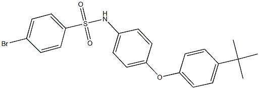 4-bromo-N-[4-(4-tert-butylphenoxy)phenyl]benzenesulfonamide 구조식 이미지