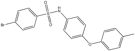 4-bromo-N-[4-(4-methylphenoxy)phenyl]benzenesulfonamide Structure