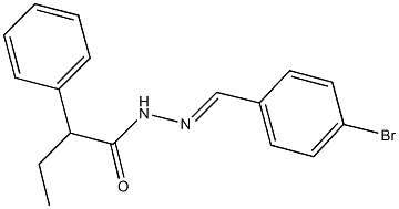 N'-(4-bromobenzylidene)-2-phenylbutanohydrazide 구조식 이미지