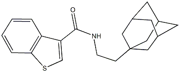 N-[2-(1-adamantyl)ethyl]-1-benzothiophene-3-carboxamide Structure