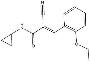 2-cyano-N-cyclopropyl-3-(2-ethoxyphenyl)acrylamide Structure
