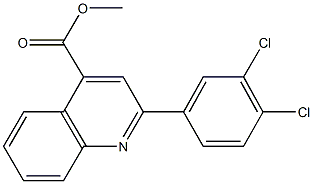 methyl 2-(3,4-dichlorophenyl)-4-quinolinecarboxylate Structure