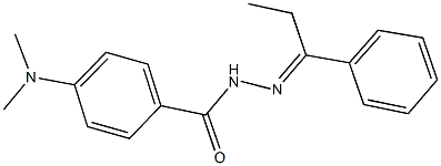 4-(dimethylamino)-N'-(1-phenylpropylidene)benzohydrazide Structure
